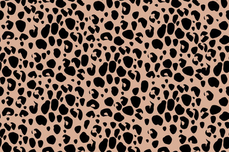 An abstract leopard seamless print. Vector illustration.のイラスト素材