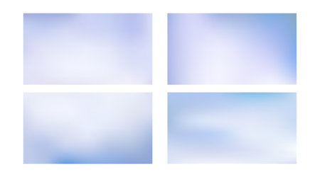 Set of abstract winter backgrounds.のイラスト素材