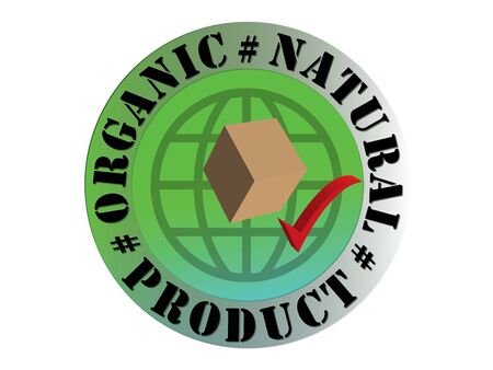 Button - Organic, Natural, Product, boxの写真素材