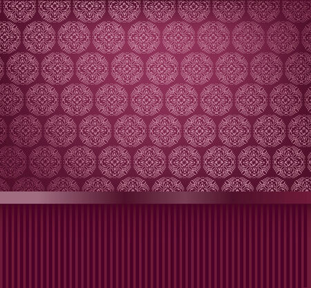 Glamour decorative wallpaper のイラスト素材