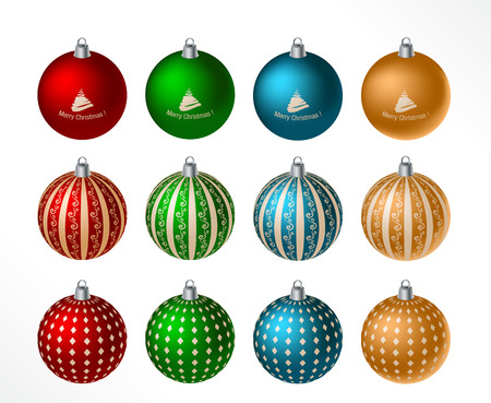 christmas ball - isolated objects -のイラスト素材