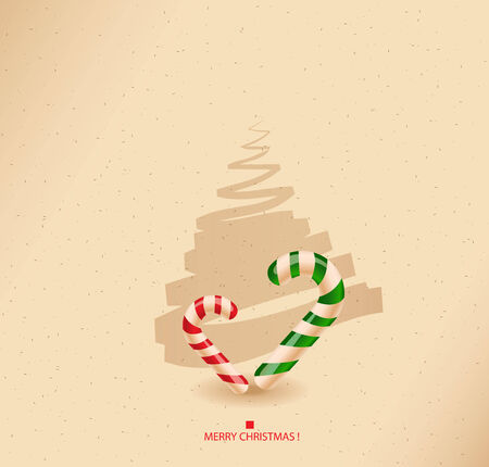 christmas greeting card- sweets -のイラスト素材