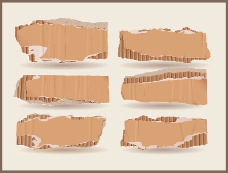 Cardboard objectsのイラスト素材