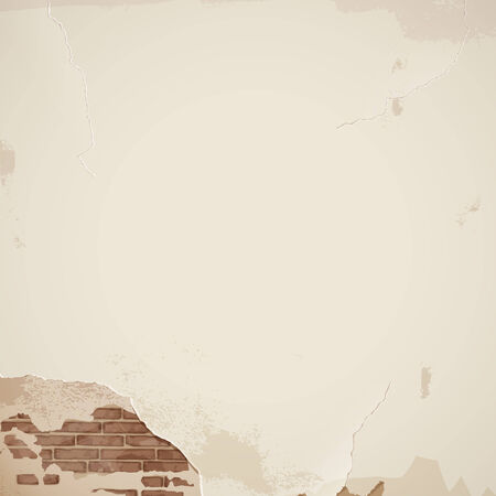 Old cracked wall - background - eps 10 vectorのイラスト素材