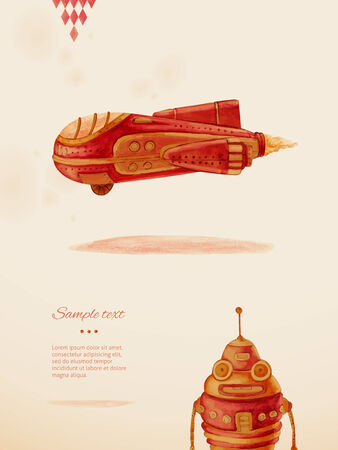 First flight  Toys  Eps 10のイラスト素材