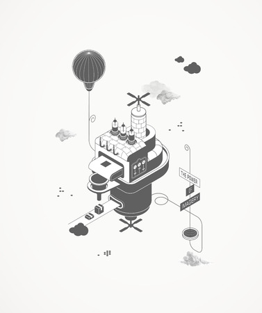 The printing houseのイラスト素材