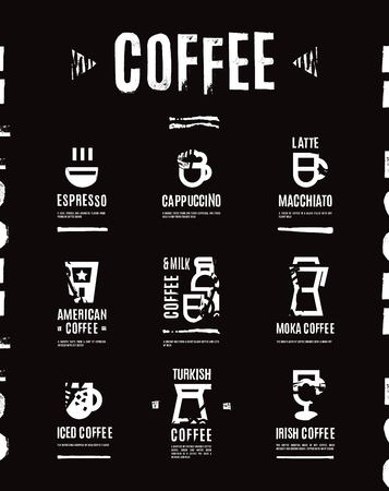 Coffee menuのイラスト素材