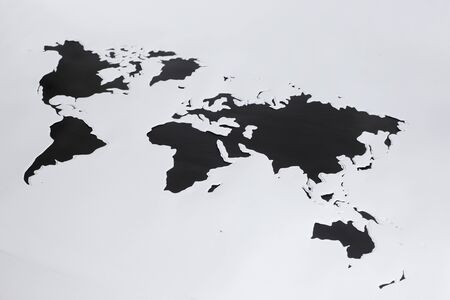 World map.Cut out paperの写真素材