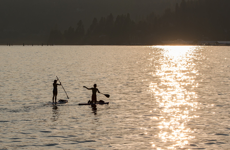 Paddle Boarding on Lake Coeur d'Alene