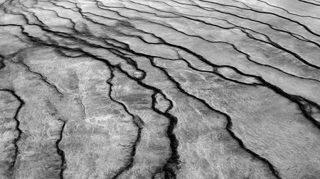 Grand Prismatic Spring,Yellowstone National Park, Wyomingの写真素材