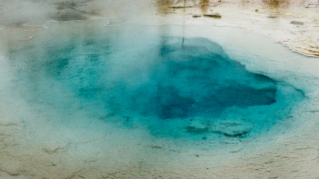 Hot Spring,Yellowstone National Park, Wyomingの写真素材
