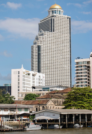Along the Chao Phraya River, Bangkok, Thailandのeditorial素材