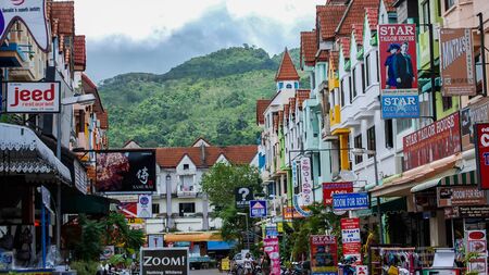 Street Scene, Patong Beach, Thailandのeditorial素材