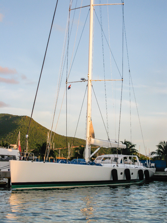 Luxury Yachts Simpson Bay, St, Maartenのeditorial素材