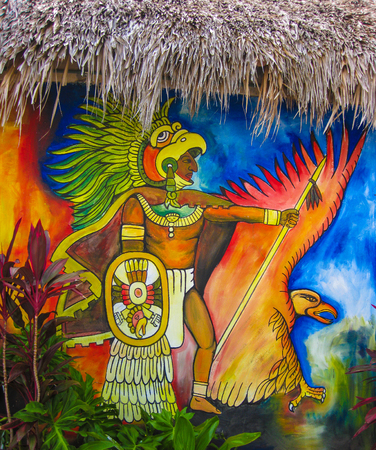 Mural, Cancun, Mexicoのeditorial素材