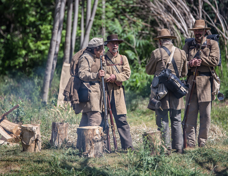 Confederate Camp, Civil War Reenactment, Red Bluff, California