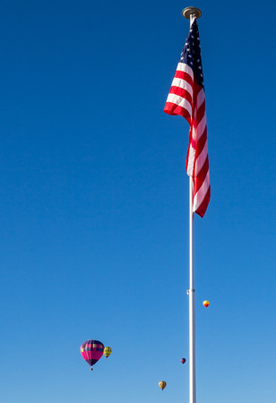 Montague Hot Air Balloon Festival, California.の写真素材