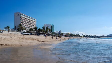 Peaceful Beach, Mazatlan, Mexicoのeditorial素材