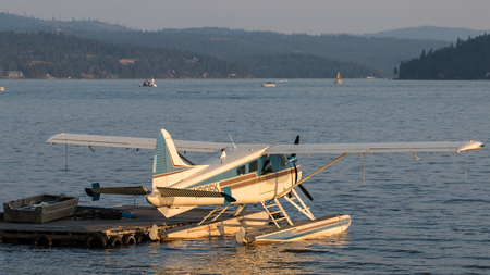 Seaplane on Lake Coeur d'Alene, Idaho
