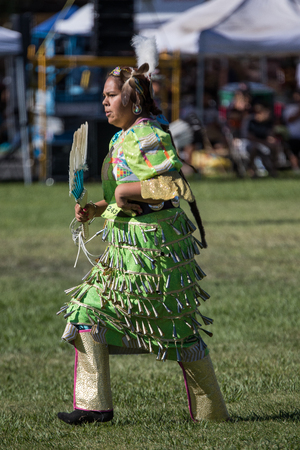 Native American Dancer at Stillwater Pow Wow, Anderson, California.のeditorial素材