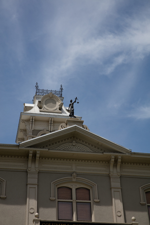 Columbia County Courthouse in Dayton, Washington in the Palouse region.のeditorial素材