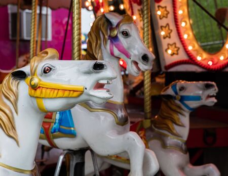 Horses  Merry Go Roundの写真素材