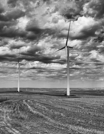 Wind power on the Palouse area of Washington State.