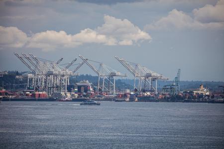 Seattle, Washington Skyline.のeditorial素材