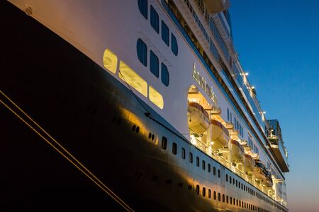 Cruise ship docked in Victoria, Canada.のeditorial素材