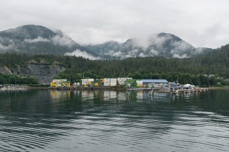 Deep water port  in Sitka, Alaska.のeditorial素材