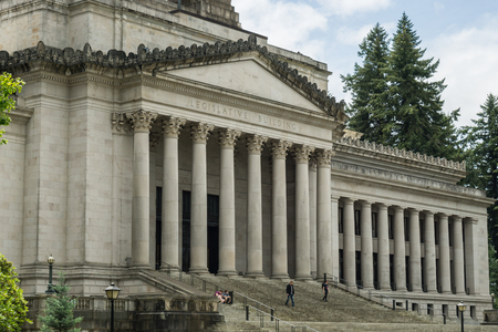 State legislature building in Olympia, Washington.のeditorial素材