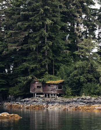 Homes in Sitka, Alaska.のeditorial素材