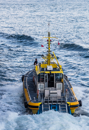 Pilot boat  in Victoria Harbor, Canada.のeditorial素材