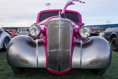 Classic car at the Kool April Nights Show in Redding, California.のeditorial素材