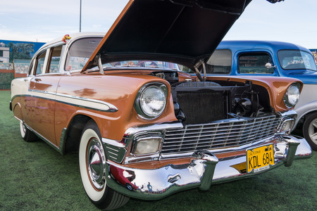 Classic car at the Kool April Nights Show in Redding, California.のeditorial素材