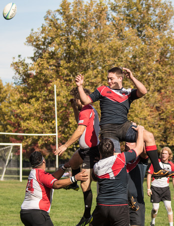 Rugby Action in Redding, California.のeditorial素材