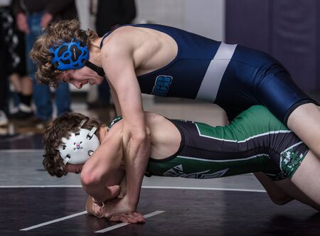Northern Section California Wrestling Championships in Redding, California.のeditorial素材
