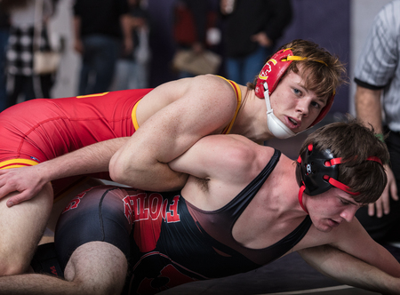 Northern Section California Wrestling Championships in Redding, California.のeditorial素材