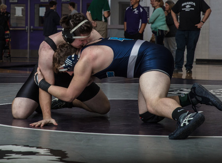 Northern Section California Wrestling Championships in Redding, California.のeditorial素材
