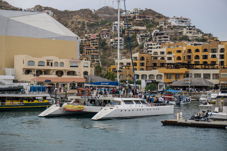 Cabo San Lucas Harbor in Mexico.のeditorial素材