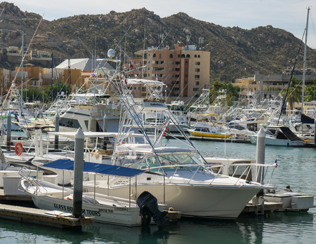 Cabo San Lucas Harbor in Mexico.のeditorial素材