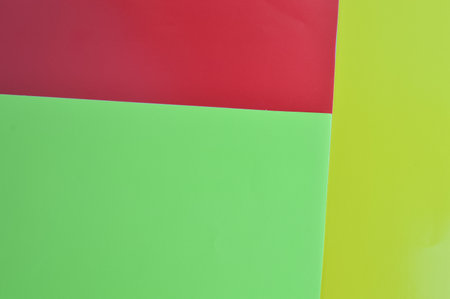 Top view of red, green and yellow background.の写真素材