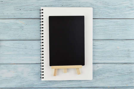 Top view of blackboard with copy space for the textの写真素材