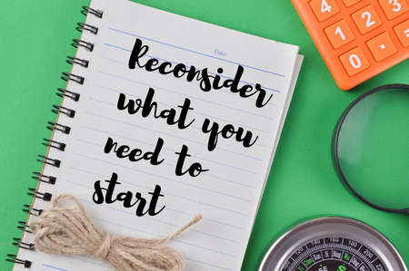 Notebook written with RECONSIDER WHAT YOU NEED TO START