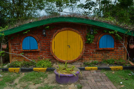 Kuala Selangor,Malaysia: April 2nd 2021- The hobbit house located in Kuala Selangor,Malaysia. Selective focusのeditorial素材