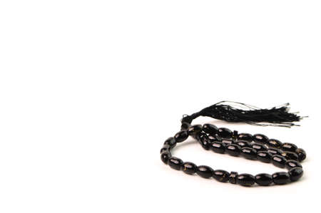 Islamic prayer beads isolated on a white background