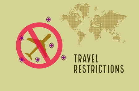Travel restrictions due to the spread of the dangerous Coronavirusの写真素材