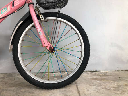 Kedah,Malaysia: November 8, 2021- Front tire of the sport's bike. Close up view.