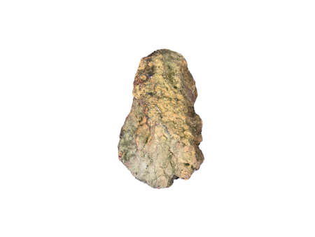 Natural granite rock stone isolated on a white background