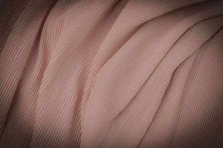 Fabric cloth textured pleated background. Copy space for the text.の写真素材